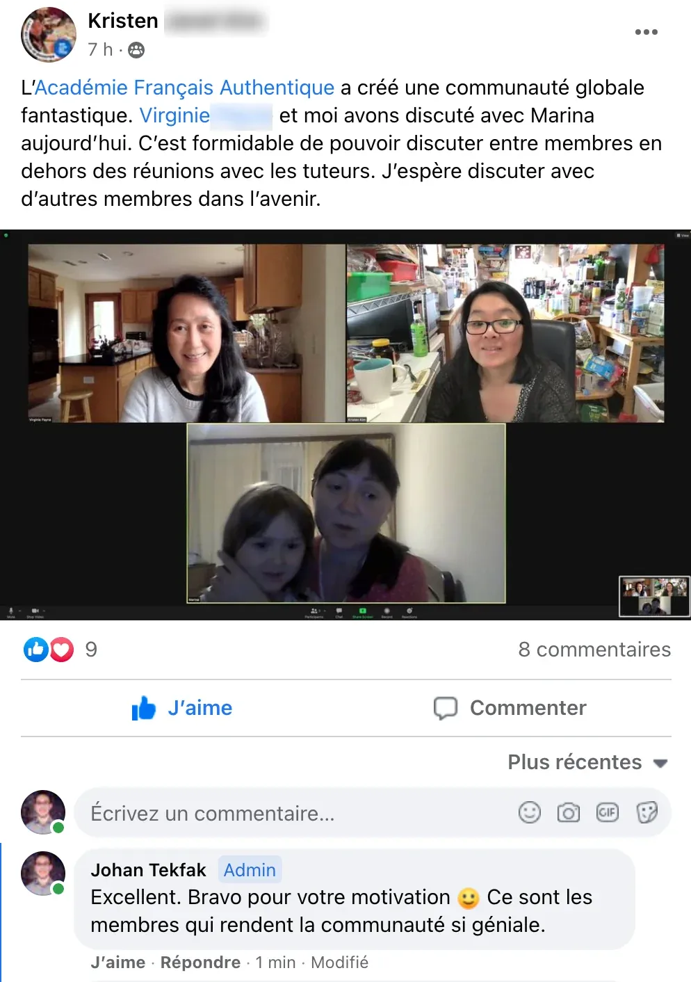 Témoignage d'un membre de l'Académie Français Authentique