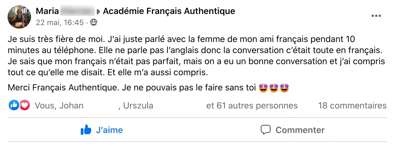 Témoignage d'un membre de l'Académie Français Authentique