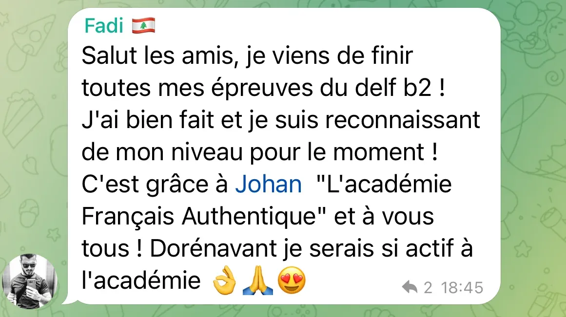 Témoignage d'un membre de l'Académie Français Authentique