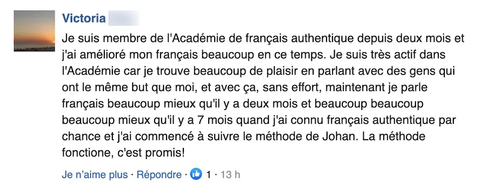 Témoignage d'un membre de l'Académie Français Authentique