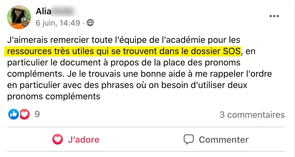 Témoignage d'un membre de l'Académie Français Authentique