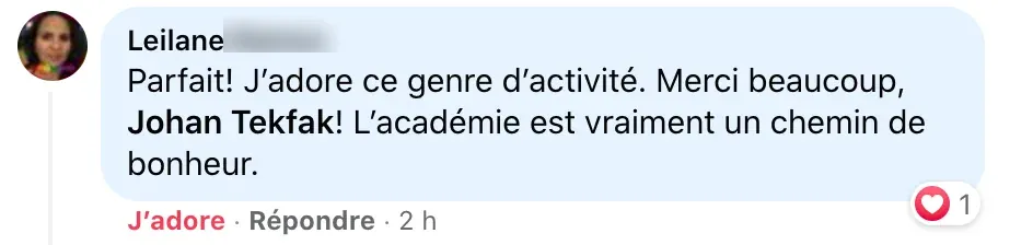 Témoignage d'un membre de l'Académie Français Authentique